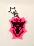 WILD ANIMAL GLOW-IN-DARK KEYCHAIN