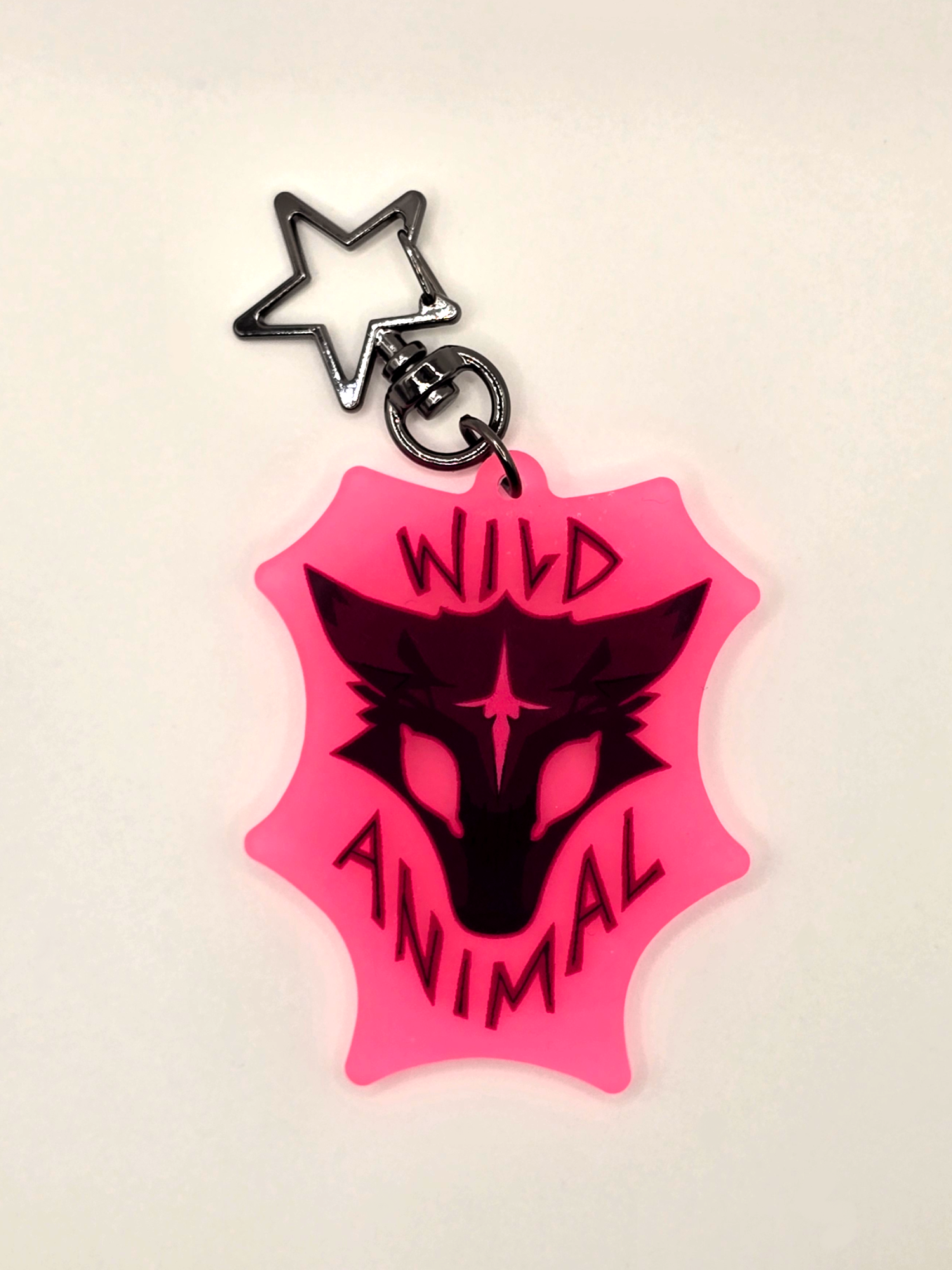 WILD ANIMAL GLOW-IN-DARK KEYCHAIN