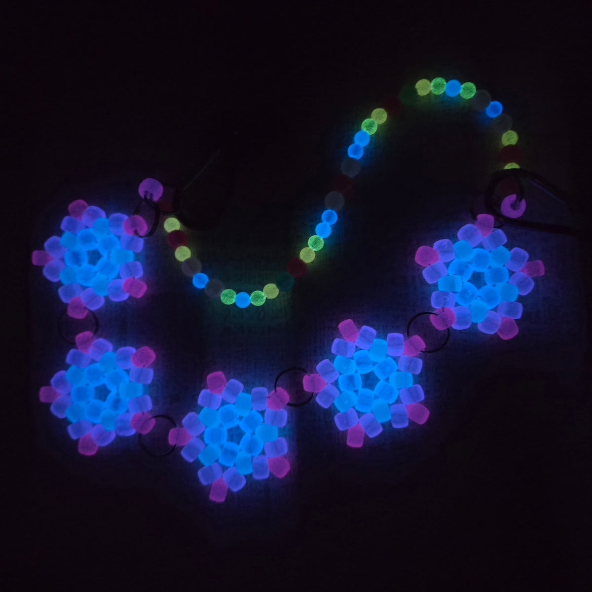 33CM BELT CHAIN - GLOWS IN THE DARK